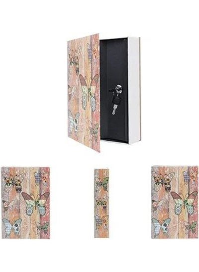 اشتري خزنة سرية - كتاب خزنة - صندوق سري فريد من نوعه بتصميم ملون مع قفل مفتاح - خزنة منزلية - خزنة كتاب - قفل آمن - مخفي في مصر