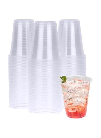 Buy 300 Count 12oz Clear Disposable Plastic Tumblers for Weddings, Birthdays, Holidays - Bulk Transparent Cups for Parties in Saudi Arabia