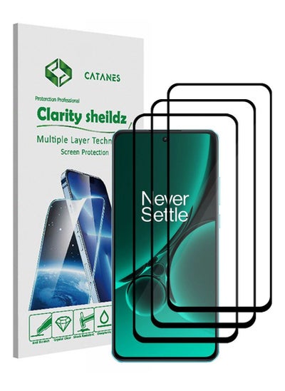 Buy 3 Pack For OnePlus Nord CE3 Screen Protector Scratch and Shatter Resistant Anti Bubble HD Clear Film in UAE