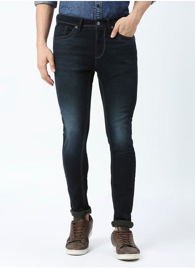 اشتري Mid Rise Low Fade Jeans with Button Closure في السعودية