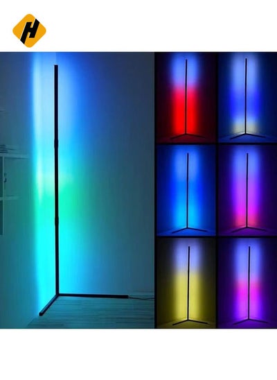 Buy Remote Control LED Light Corner Lamp ABS 20 Watt ABS Multicolour 132cm in UAE