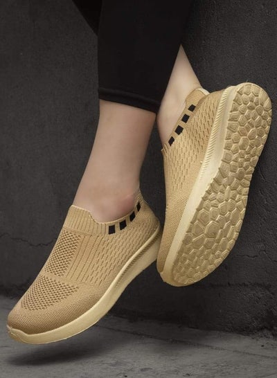 Buy Beige 2024 women's slip-on shoes in Egypt