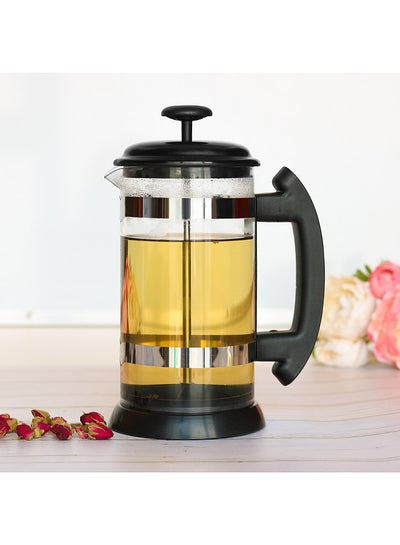 Buy i cafilas 1000ml Stainless Steel French Press Pot Cafetiere Coffee Cup Borosilicate Glass Coffee Maker Tea Filter Tea Maker Scented Tea Herbal Tea French Press in UAE