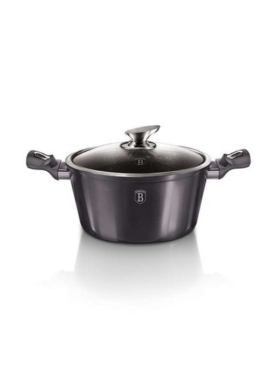 اشتري Aluminium Casserole with Lid 20 cm, Metallic Line Carbon Pro Edition, Grey, Hungary في الامارات