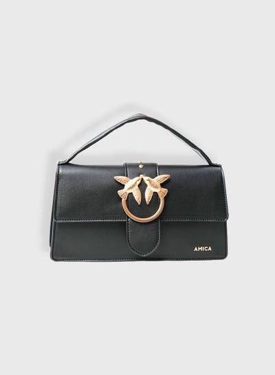 Buy Gisela Top Handle Mini Bag-Black in UAE