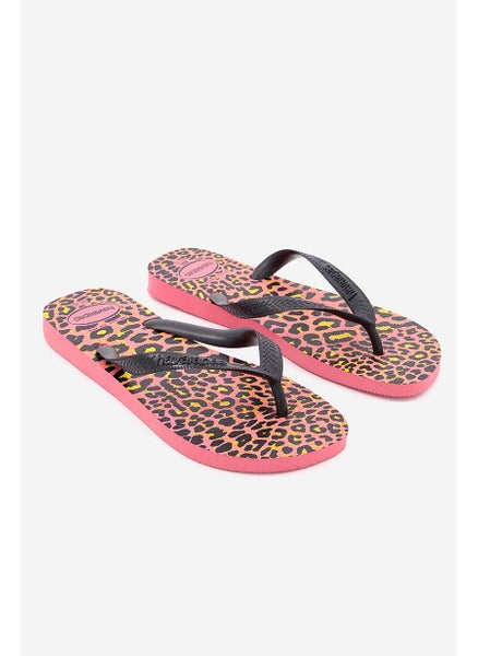 اشتري Women Top Animal Slip On Flip Flop, Rosa Porcelana في الامارات