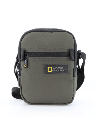 Buy National Geographic Mutation Small Utility Bag Beige, Zipper Compartment Casual Shoulder Bag For Men And Women Adjustable/Removable Shoulder Strap Secure RFID Pocket in UAE