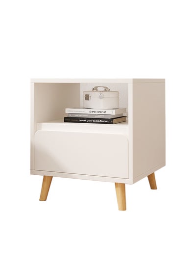 Buy Cream-Style Living Room Small Multi-Functional Bedside Table, Single-Layer Drawer Storage Cabinet 40*34*46CM in Saudi Arabia