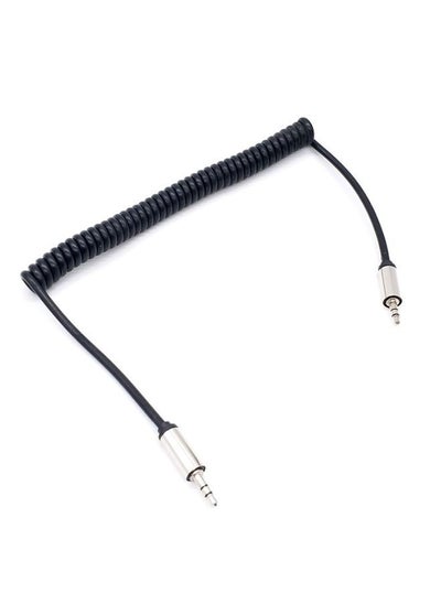 Buy Stereo DC3.5mm to DC3.5mm Telescopic Audio Cable, Hi-Fi Soun and Audio Auxiliary Input Converter Adapter, Stretchable up to 150cm, Compatible with Car,Home, Stereos, Speaker, MP3, DVD& More Black in Saudi Arabia