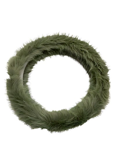 Buy Fur Steering Wheel Cover (Green) in Egypt