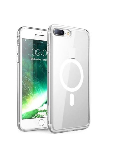 Buy Magnetic Phone Case for iPhone 8 Plus and 7 plus and Wireless Charging MagSafe Clear in Egypt