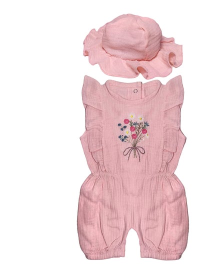 Buy Baby Girls Playsuit with Matching Hat in Egypt