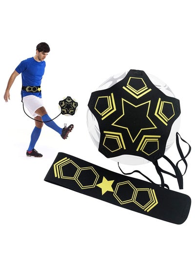 اشتري Football Kick Trainer, Adjustable Soccer Training Belt, Soccer Training Aid, Football Training Equipment for Kids and Adults, Perfect for Football Skills Improvement, Suitable for 3 4 5 Balls في الامارات