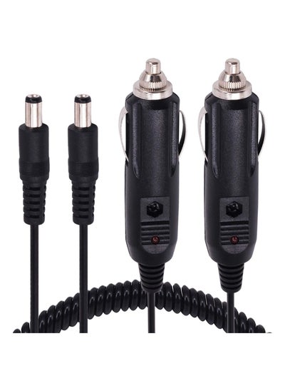 اشتري 2Pack DC 5.5x2.1mm Car Charger 12V 12 Volt  Socket Power Supply Adapter Charger Cable في السعودية