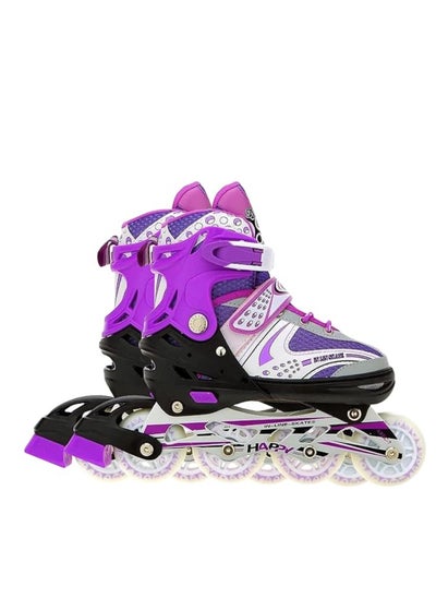 اشتري Adjustable Medium Inline Skates, 70mm Wheels, Skating Shoes في الامارات