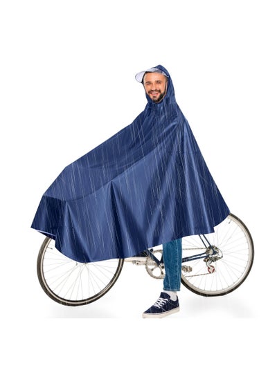 اشتري Rain Poncho for Home Rain Poncho, Bicycle Waterproof Cycling Rain Poncho, Portable Lightweight Rain Jacket, Cycling Rain Poncho with Hood for Bicycles, Mountain Bikes في السعودية