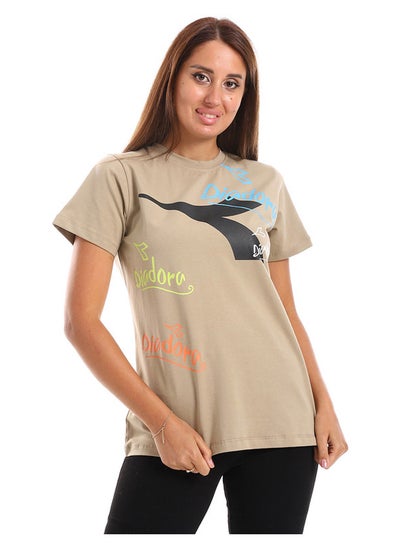 اشتري Printed Cotton T-Shirt في مصر