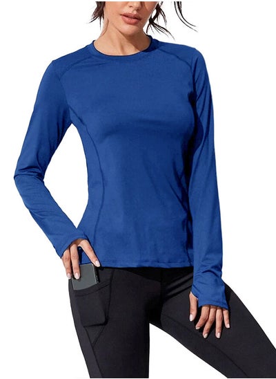 Buy Sportswear - Sport Top Long Sleeves - Royal Blue in Egypt