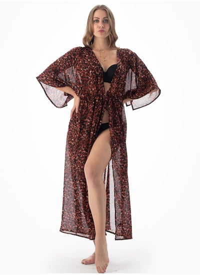 Buy Long Beach Cover Up Multicolour in UAE