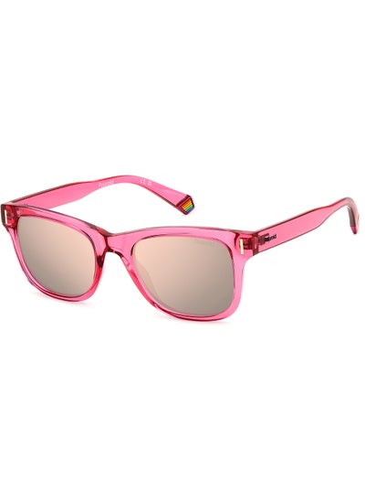 Buy Unisex Polarized Rectangular Sunglasses - Pld 6206/S Pink Millimeter - Lens Size: 51 Mm in Saudi Arabia