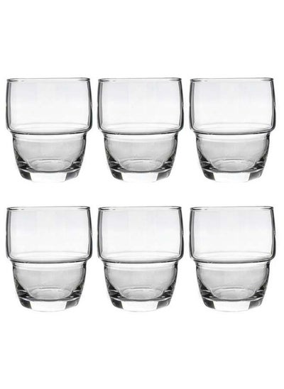 Buy 6 Piece Short Glasses Set 285 Ml-Clear in Egypt