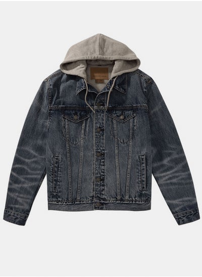 Buy AE Hooded Denim Trucker Jacket in Saudi Arabia