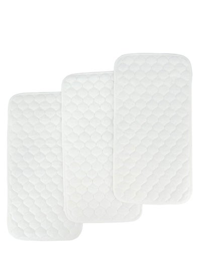 اشتري Bamboo Quilted Thicker Waterproof Changing Pad Liners, 3 Count في السعودية