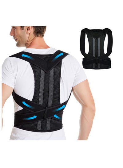 Buy Posture Corrector for Men Women Kids, Adjustable Back Brace for Support Back, Neck and Shoulder（XL） in Saudi Arabia