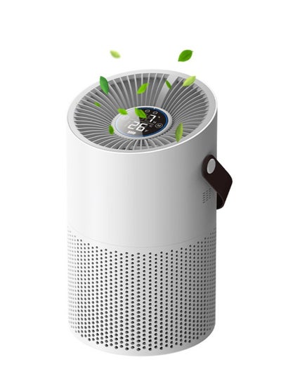 Buy Intelligent Air Purifier USB 360° HEPA Air Filter Cleaner with UVC& Low Noise Remove 99.97% Dust Pollen Pet Dander Hair Smell Purifies Max up to 71m²/H for Bedroom Home Office in Saudi Arabia