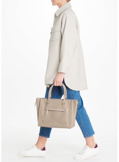 Buy Taupe Winged Tote Bag in Egypt