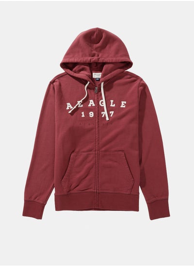 Buy AE Logo Graphic Zip-Up Hoodie in Egypt