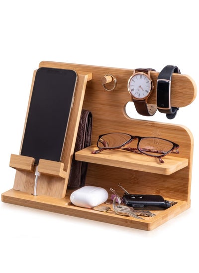 Buy Anniversary Birthday Gifts for Men Man Dad Husband Boyfriends, Wooden Phone Docking Station in UAE