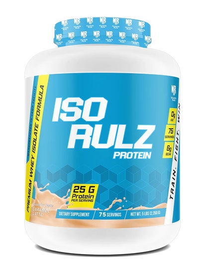 Buy MUSCLE RULZ ISO RULZ PROTEIN 5LBS/2.26KG CARAMEL LATTE in UAE