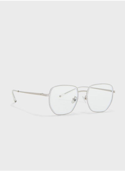 Buy Anti Blue Oval Lens Laptop Optic Glasses in UAE