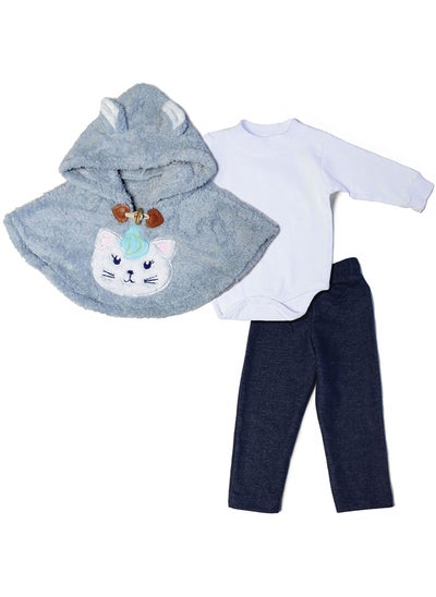 Buy Baby Girls 3 pieces set Pants, Bodysuit & Capicho in Egypt