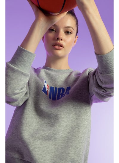 Buy Woman Standart Fit Crew Neck Knitted Sweat Shirt in Egypt