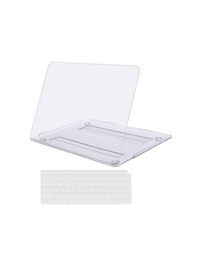 اشتري New MacBook Air 13 inch Case With keyboard M1 A2337 A2179 A1932 2020 2019 2018 Release Slim Plastic Matte Hard Cover Crystal Clear في الامارات