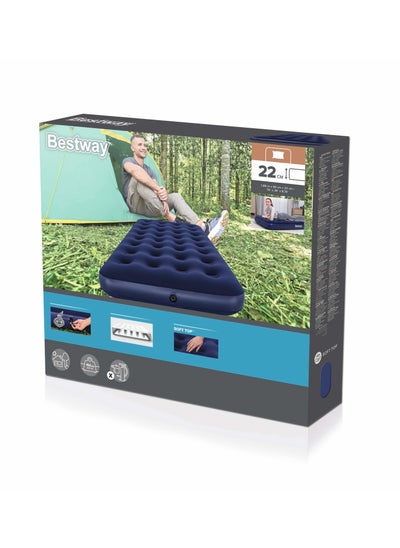 Buy Bestway Air Mattress Twin 1.88m x 99cm x 22cm #67001 in Saudi Arabia