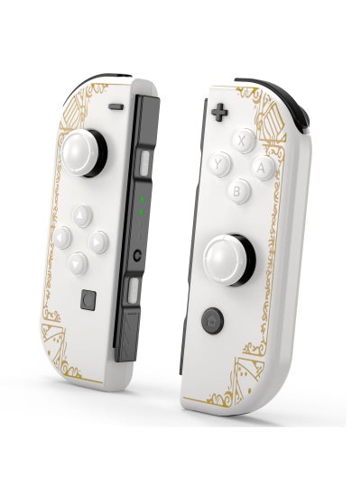 Buy Wireless Joy-Cons for Nintendo Switch - White L/R Controllers with Wake-up, Screenshot, Dual Vibration in UAE