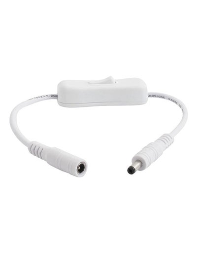 Buy DC 12V Power Connector Cable 0.022kg White in UAE