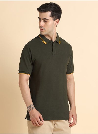 اشتري Tipping Detail Slim Fit Polo في السعودية