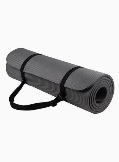 Buy Anti-Tear Exercise Mat With Carrying Strap 60x10cm in Saudi Arabia