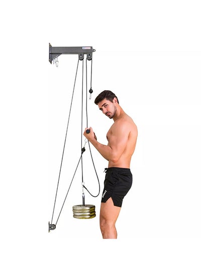 Buy Weight Cable Pulley System,Gym DIY Home Gym Fitness Pulley Cable Machine Attachment System in Saudi Arabia