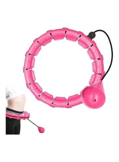 Buy Abdomen Fitness Weighted Hoola Hoop With Auto-Spinning Ball in UAE