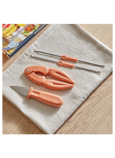 اشتري Easy Chef 4-Piece Seafood Tool Set 13x2x5 cm في الامارات