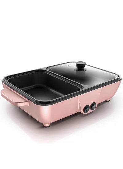 اشتري Multifunctional Mini Shabu-Shabu All-In-One Pot Electric Oven Non-Stick Pan في الامارات