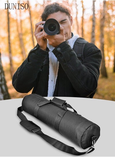 Buy Tripod Carrying Bag with Shoulder Strap Wear Resistant Zipper Closure Portable Camera Accessory Cylinder Shape Lens Bag Protection Shockproof for Light Stands Boom Stand and Tripod in Saudi Arabia