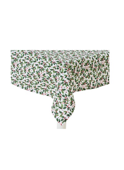 اشتري Kaemingk Tablecloth Cotton Rectangular Holly, 1 Piece في الامارات