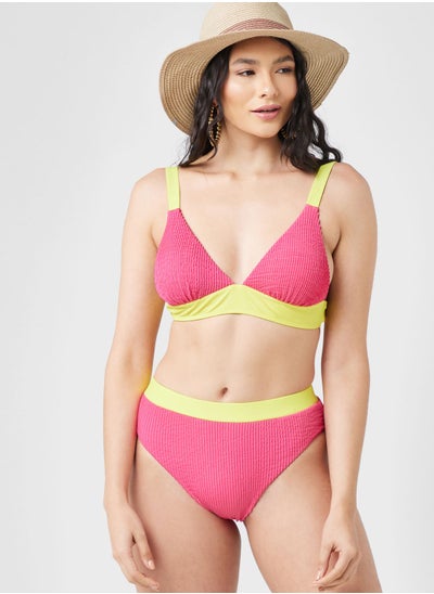 Buy Colorblock Detail Bikini Set in UAE