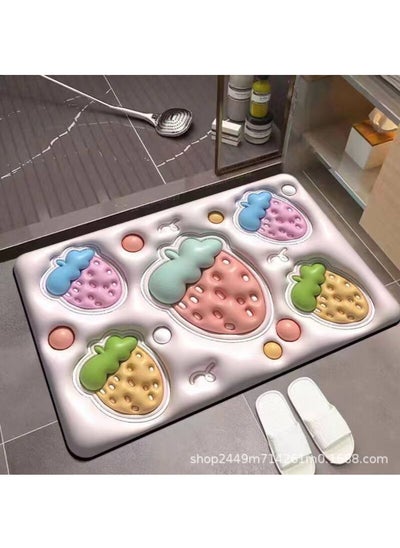 Buy Soft, quick-drying, anti-slip, 3D bath rug in multiple shapes in Egypt